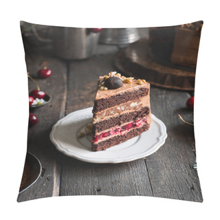Personality  A Piece Of Chocolate Cake Pillow Covers