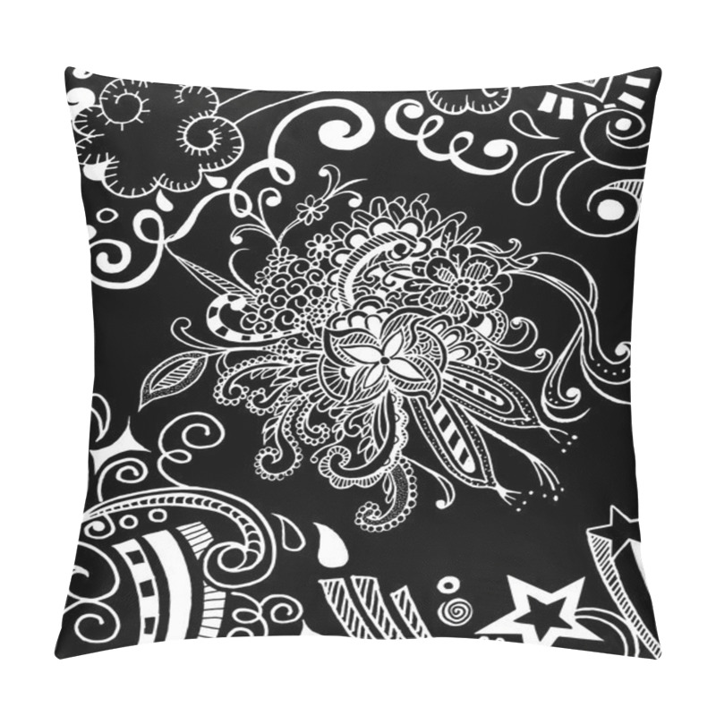 Personality  Hand drawing Doodle pattern pillow covers