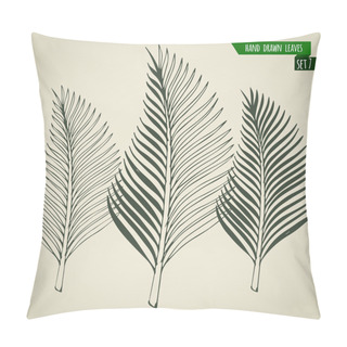 Personality  Hand Drawn Palm Leaves Pillow Covers