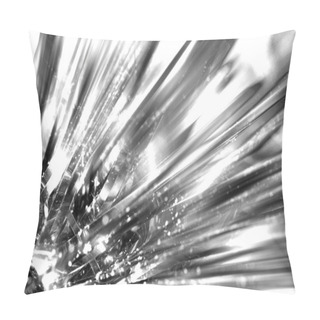 Personality  Shattering Explosion In Black And White Pillow Covers
