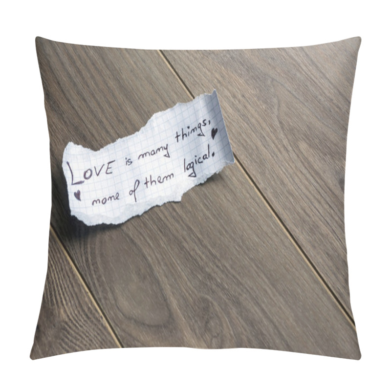 Personality  Love is many things pillow covers