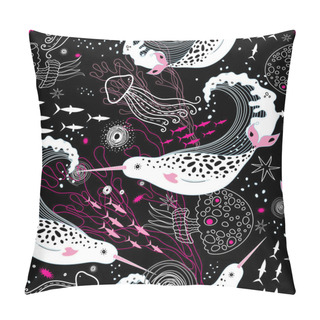 Personality  Pattern Narwhals Pillow Covers