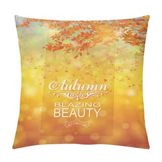 Personality  Autumn Bokeh Background Pillow Covers