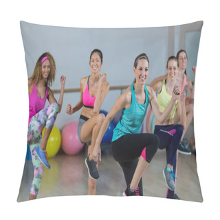 Personality  Women Performing Aerobics Pillow Covers
