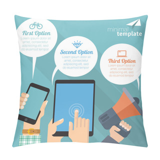 Personality  Hands Holing Gadgets Pillow Covers
