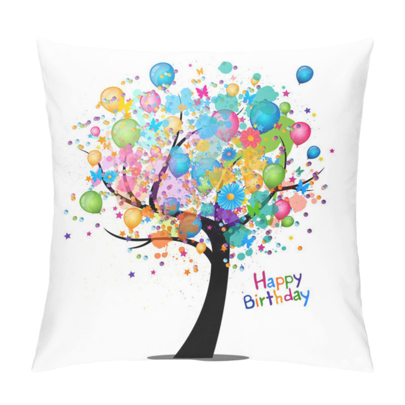 Personality  Happy Birthday Greeting Card pillow covers