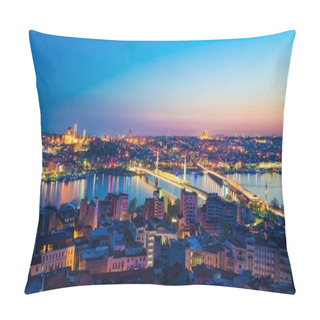 Personality  Aerial Panoramic View Of Sunset Istanbul, Turkey Pillow Covers