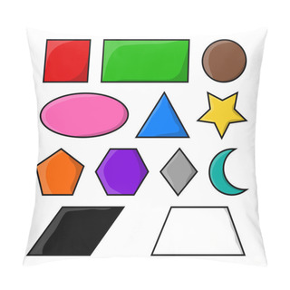 Personality  Geometric Shapes Vector Symbol Icon Design. Pillow Covers