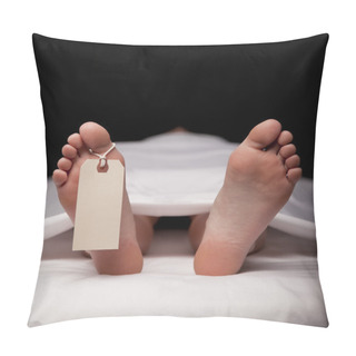 Personality  Toe Tag Pillow Covers