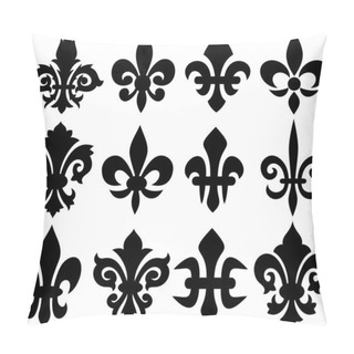Personality  Lily Flower - Heraldic Symbol Fleur De Lis Pillow Covers