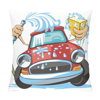 Personality  Car Wash Pillow Covers