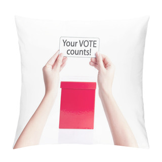 Personality  Your Vote Counts, Election Concept Pillow Covers