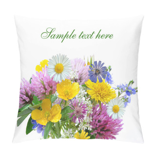 Personality  Meadow Flowers Isolated Pillow Covers