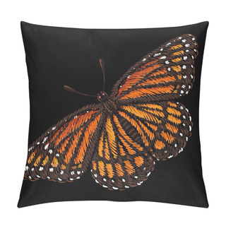 Personality  Logo Of Butterfly For Tattoo Or Cloth Design, Simply Vector Illustration   Pillow Covers