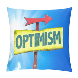 Personality  Optimism Text Sign Pillow Covers