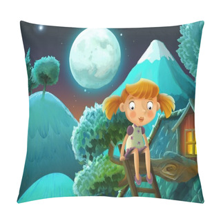Personality  The Fairy Tales Drawing Of A Child In The Wood - Illustration For The Children Pillow Covers
