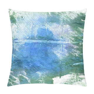 Personality  Wintergreen Dream Abstract Watercolor Background Pillow Covers