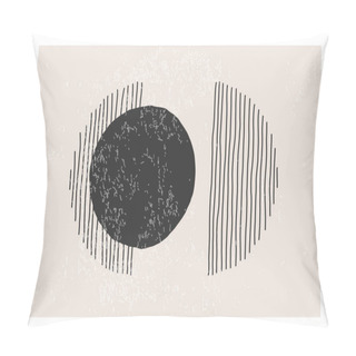 Personality  Trendy Abstract Aesthetic Creative Minimalist Artistic Hand Drawn Composition Pillow Covers