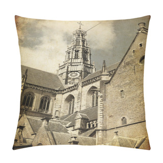 Personality  Views Of Old Dutch City Of Harlem Pillow Covers