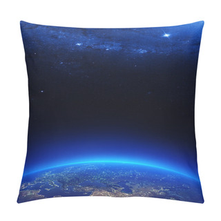 Personality  Earth At Night With City Lights Pillow Covers