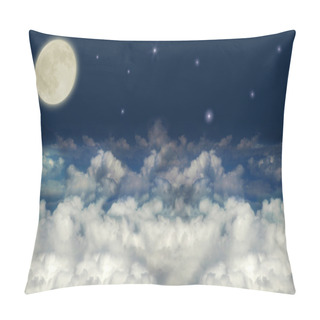 Personality  Full Moon Above Dark Clouds Pillow Covers
