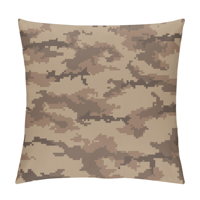 Personality  Digital camouflage pattern, seamless camo texture. Abstract pixelated military style background. Easy to edit mosaic vector illustration pillow covers