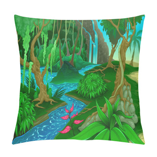 Personality  View In The Jungle Pillow Covers