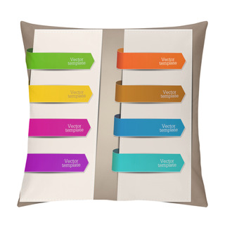 Personality  Colorful Bookmarks And Arrows For Text Pillow Covers