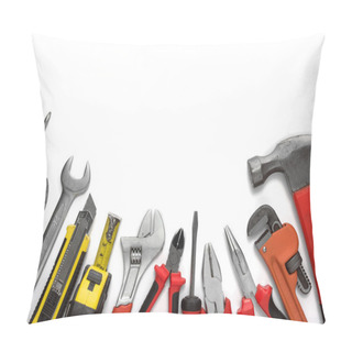 Personality  Many Tools On White Background Pillow Covers