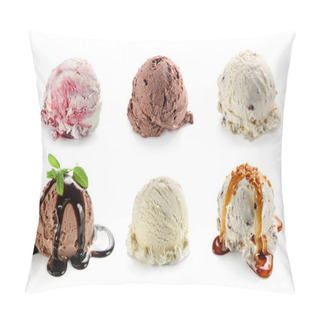 Personality  Ice Cream Scoops Collage Pillow Covers