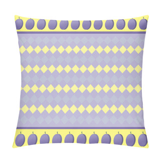 Personality  Optical Illusion. Plums Pillow Covers