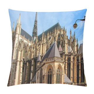 Personality  Amiens Cathedral. French Gothic Architecture Pillow Covers