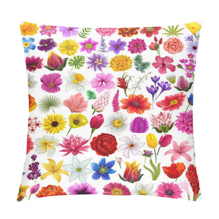 Personality  Colorful Vintage Flower Bouquet For Invitation And Greeting Card Design Pillow Covers