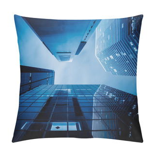 Personality  Low Angle View Of Skyscrapers In Hong Kong Pillow Covers