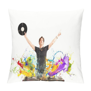 Personality Cool DJ Playing Music Pillow Covers