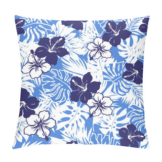 Personality  Repetition Of Hibiscus Pillow Covers