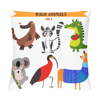 Personality  Set Of Wild Animals Pillow Covers
