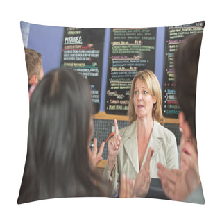 Personality  Line Of Impatient Customers Pillow Covers