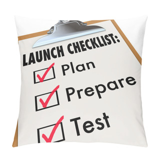 Personality  Launch Checklist Plan Pillow Covers