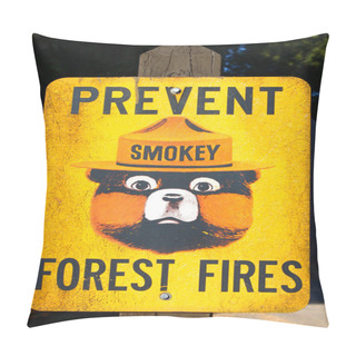 Personality  Prevent Forest Fires Sign Pillow Covers