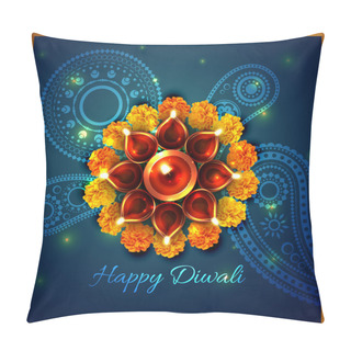 Personality  Artistic Background Of Diwali Pillow Covers