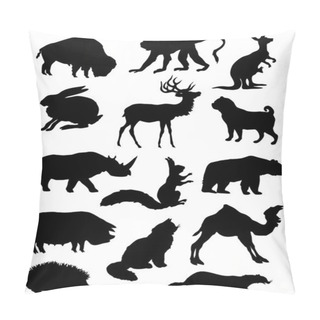 Personality  Silhouette Animals. Pillow Covers