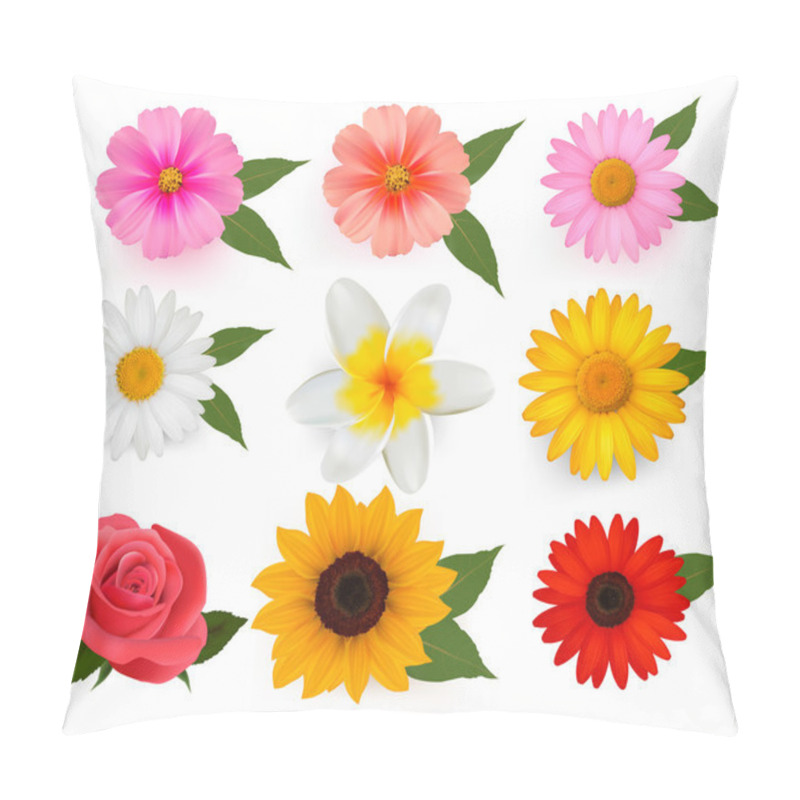 Personality  Set Of Beautiful Flowers. Vector Illustration. Pillow Covers