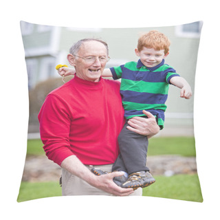 Personality  Grandfather And Grandson Pillow Covers