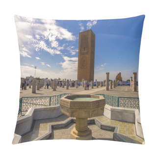 Personality  The Hassan Tower In Rabat, Morocco Pillow Covers