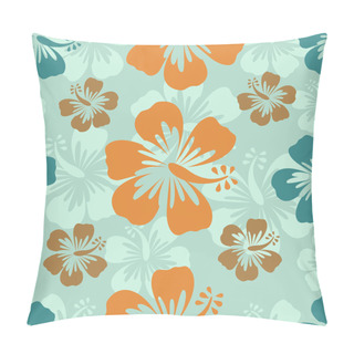 Personality  Hibiscus Pattern Pillow Covers