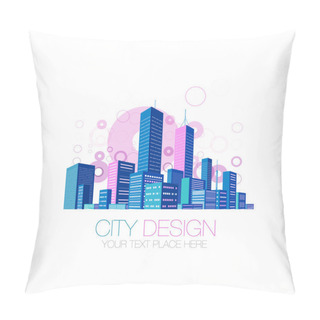 Personality  City Background Pillow Covers
