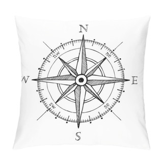 Personality  Wind Rose Compass Pillow Covers