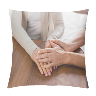 Personality  Nurse And Patient Holding Hands Pillow Covers