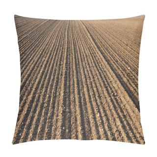 Personality  Plough Agriculture Field Before Sowing Pillow Covers